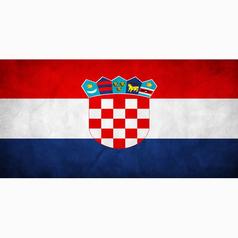 Пляжное полотенце из бамбукового волокна с рисунком флага Хорватии очень
