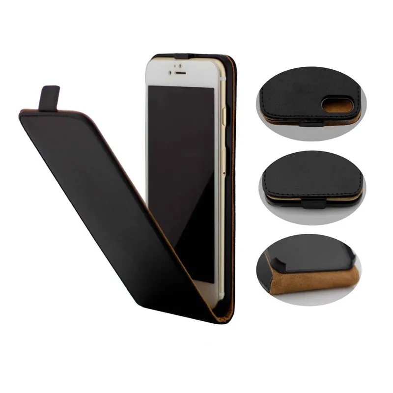 Вертикальный чехол книжка для iPhone 7 Чехлы открывающийся вверх и вниз из