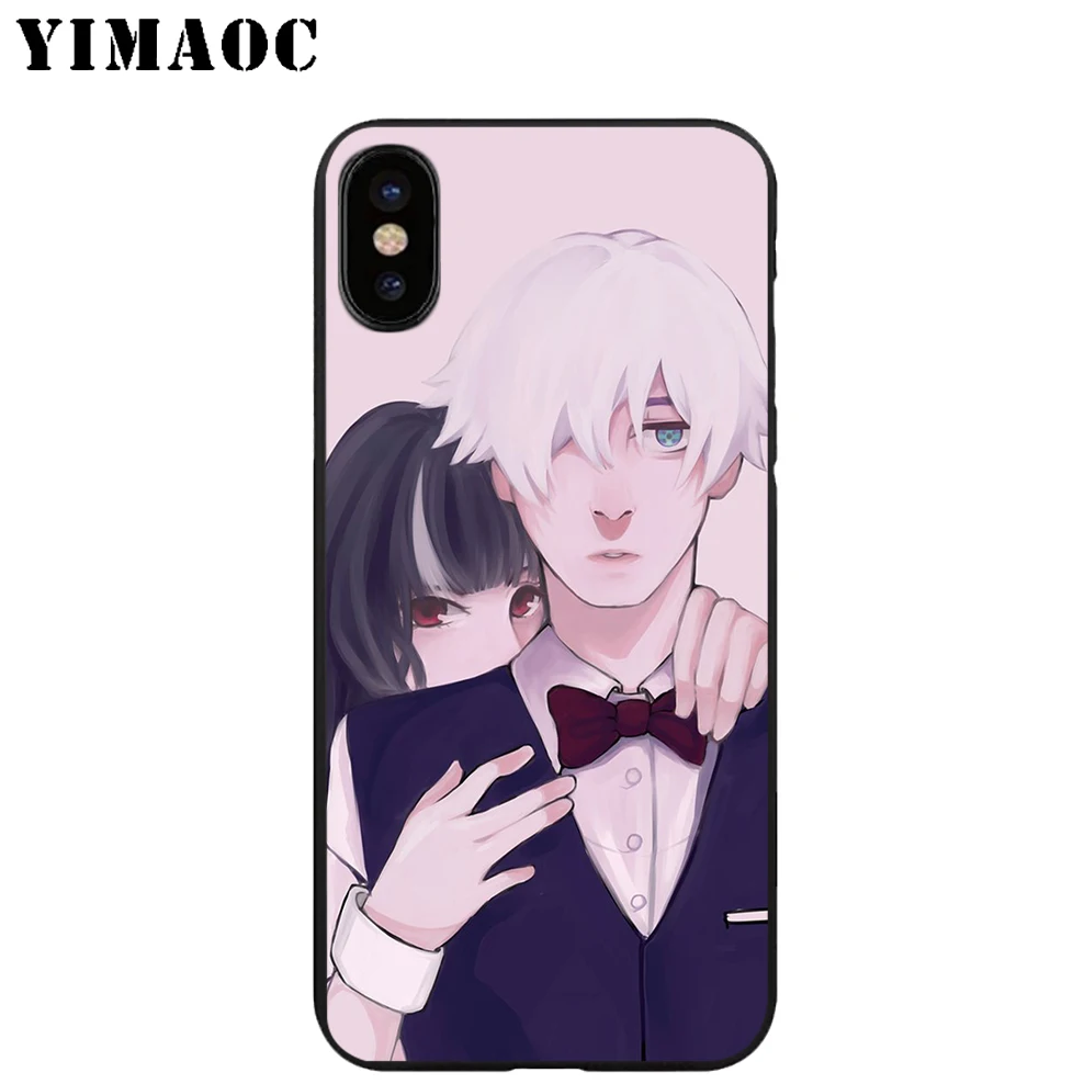 YIMAOC Death Parade Anime Soft TPU Black Silicone Case for iPhone X or 10 8 7 6 6S Plus 5 5S SE Xr Xs Max |