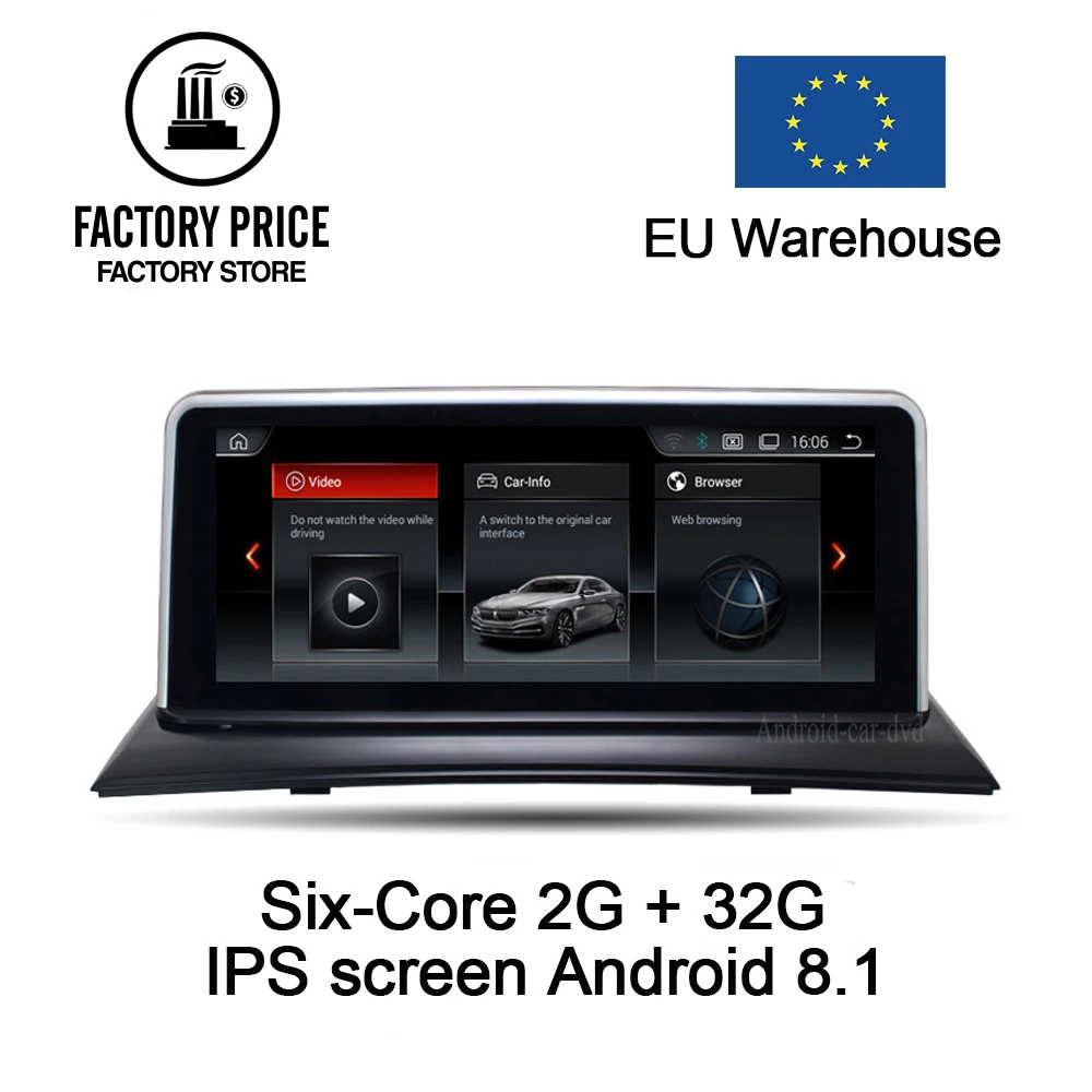 10 25 &quotшестиядерный Android 8 1 Автомобильный мультимедийный плеер для BMW X3 E83 gps