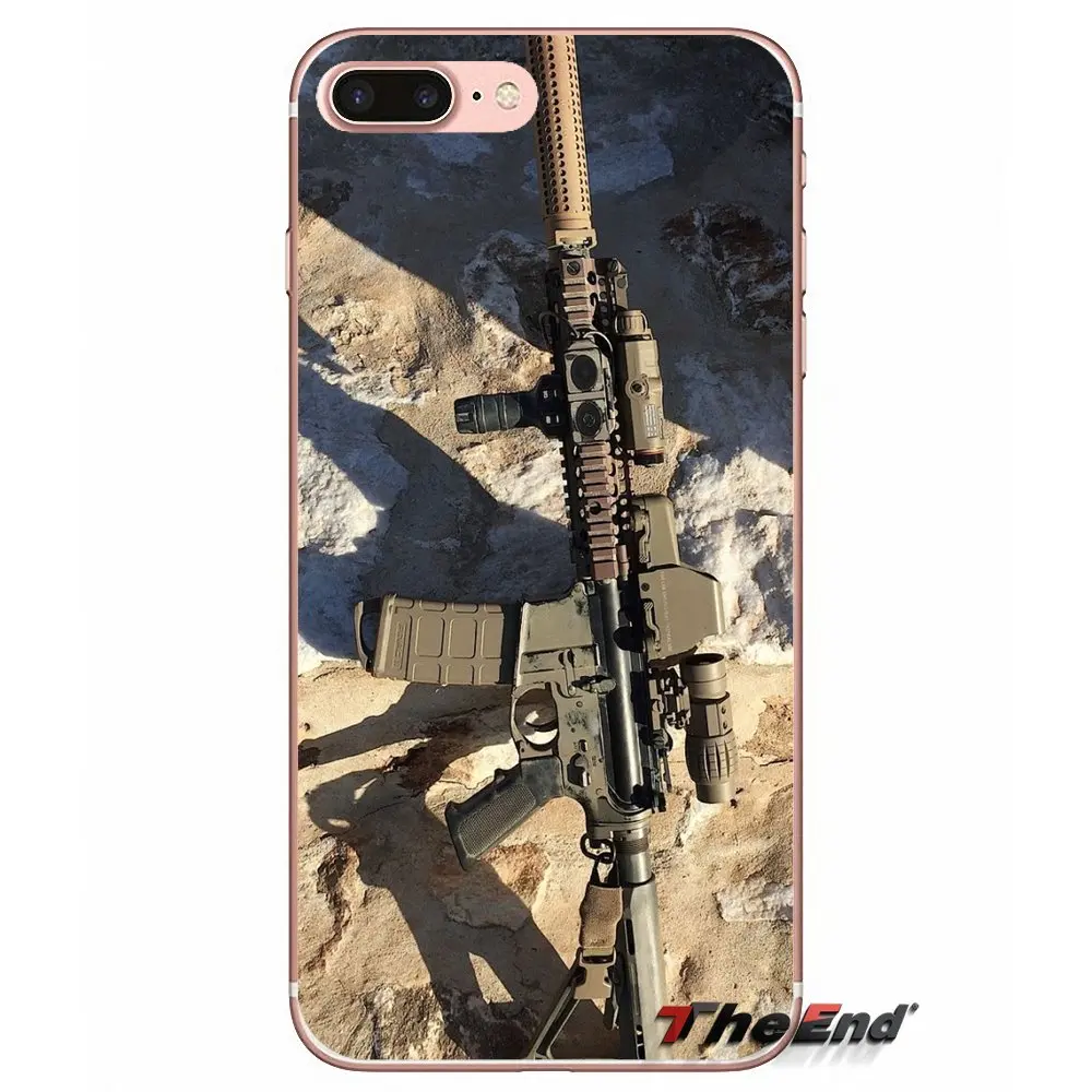 AR-15 винтовок AR 15 Пистолеты Мягкий силиконовый чехол для huawei G7 G8 P7 P8 P9 Lite Honor 4C 5X 5C 6X