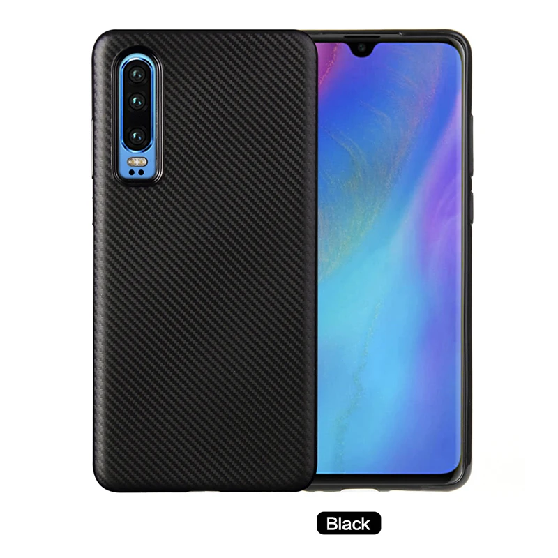 углеродные волокна узор силиконовый чехол на huawei P30 чехлы мягкий селиконовые