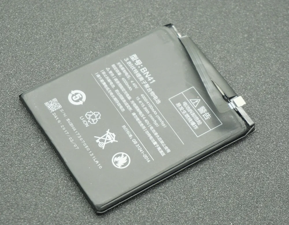 LehonS 4000 мАч/15.4Wh умная запасная батарея для мобильного телефона Xiaomi Redmi Hongmi Note 4 Note4