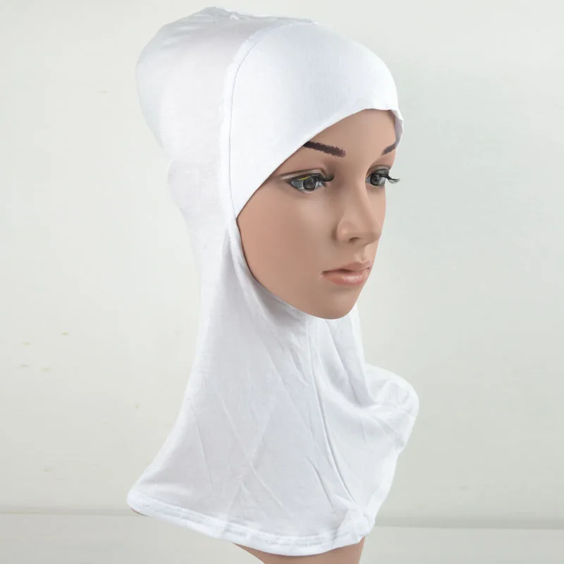 white inner jersey Одна часть однотонные блестящие хиджаб шарф ислам шаль Глава Обертывания мягкая шелковая шаль Длинные мусульманский хиджаб Малайзии Атлас хиджабы - Цвет: white inner jersey