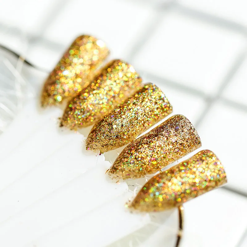 1g Gold Silver Red Holographic Chameleon Nail Glitter Powder Mirror Holo Laser Chrome Pigment Manicure Art Decorations | Красота и