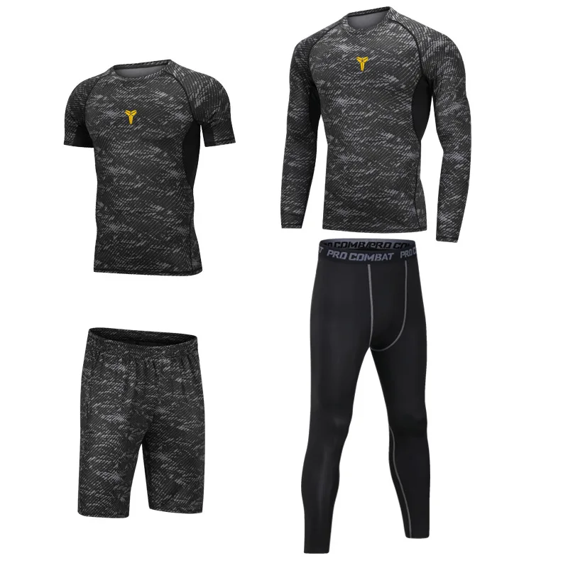 Style 11 Men's Gym Tights Sports Compression Sportswear Suits training Clothes Suits workout jogging Sports clothing Tracksuit Dry Fit - Цвет: Style 11