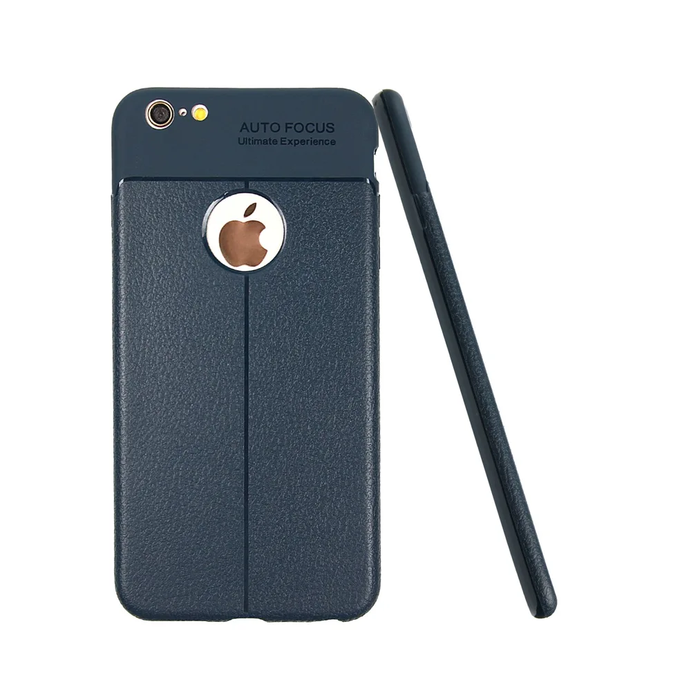Fcouqe For iPhone 6 6s Phone Case Brushed Genuine Leather Soft TPU Cover Back iPhone6S phone i6s |