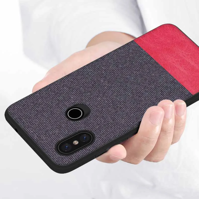 Чехол PHOPEER для xiaomi mi 8 Lite мягкий силиконовый край модный тканевый противоударный