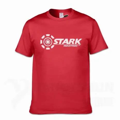 Безупречные отрасли футболки Tony Stark iron man летние брендовые хлопковые футболки 16 цветов повседневные футболки с короткими рукавами для фитнеса
