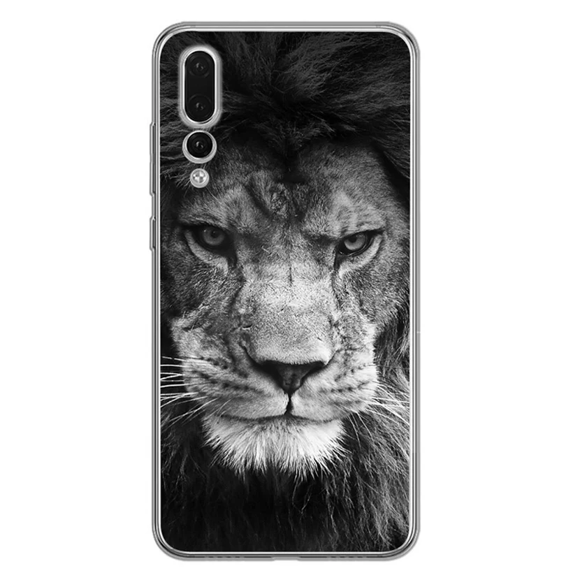Case For Huawei Honor 7A 8A 8X 8C 9 10 Mate 20 P9 P10 lite/P8 Lite Y5 II Nova 3 Soft Paint TPU Cover lion Leopard AC105 |