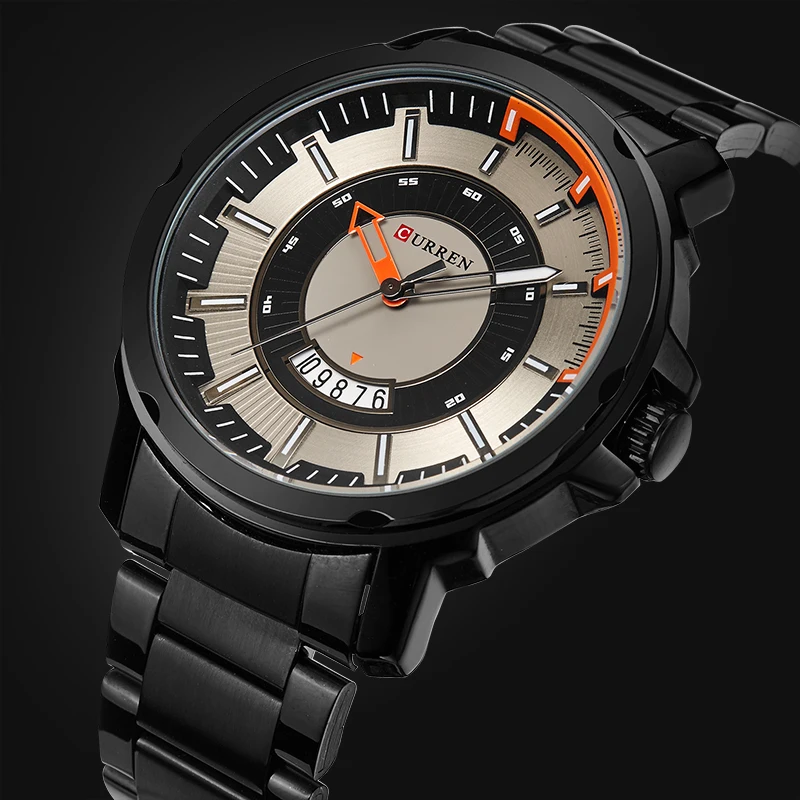 Мужские часы лучший бренд класса люкс день дата светящаяся мужские черные