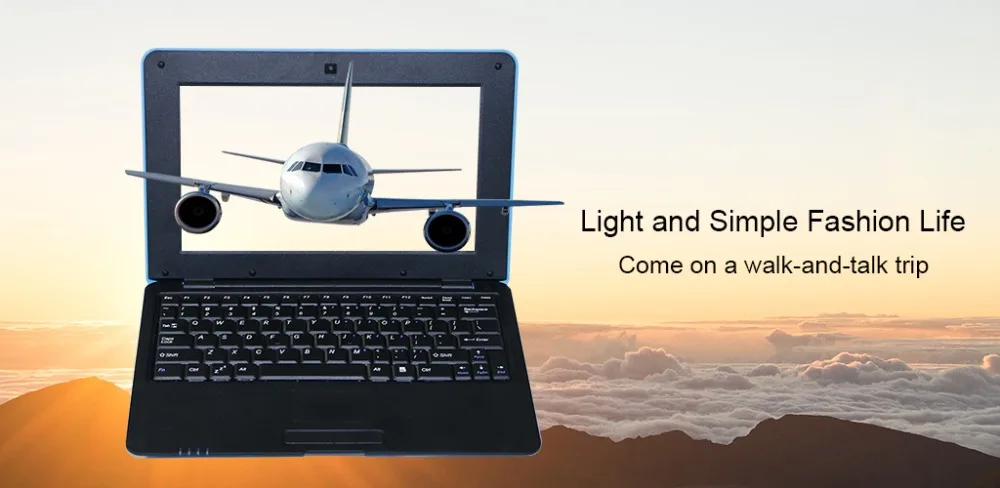 Mini Netbook 10 inch android laptop tablet with S500 Quad core 2GB RAM 16GB Storage wifi laptops with 1.5GHZ Blue pink color