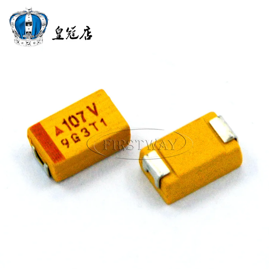 Танталовые Конденсаторы SMD 100 шт./лот 35V100UF 107V мкФ 35V D7343 D танталовые конденсаторы