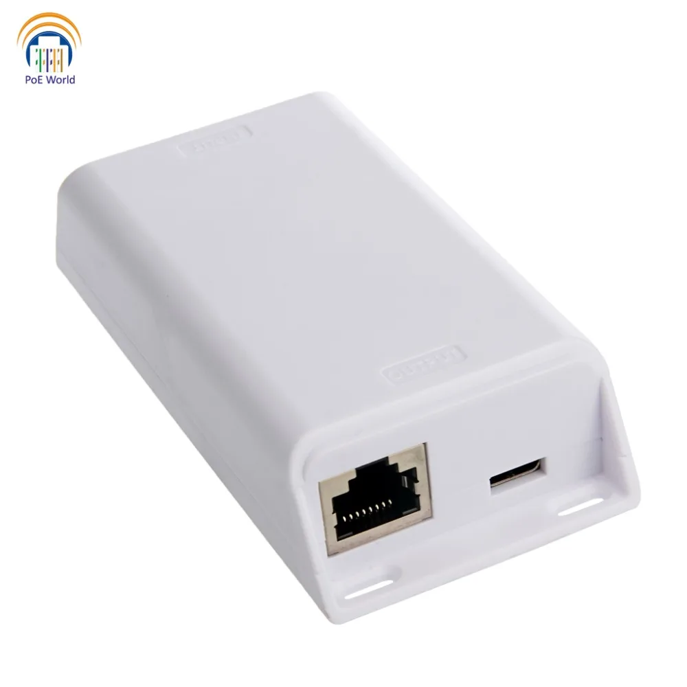 Гигабитный PoE сплиттер POE Plus к usb type C Питание с разделенным Ethernet передачи данных 100/1000 Работает с любым 802.3at переключателем