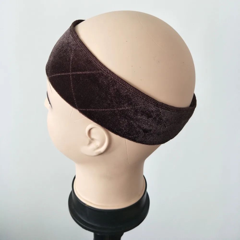 Новое поступление коричневый цвет нескользящая регулируемая лента для парика