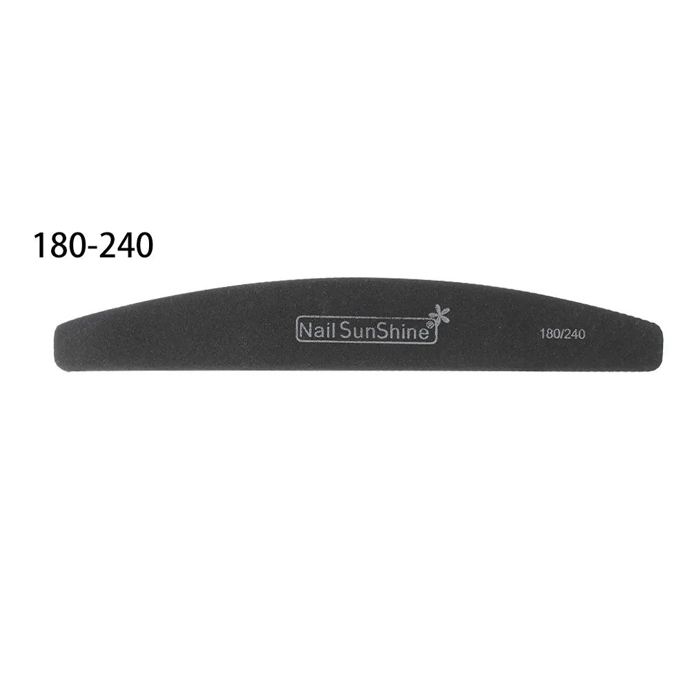 03--180-240-1PC 1 шт. 100/180/240 Пилочки для ногтей шлифовальный буфер Двусторонняя Маникюр Педикюр аксессуары для профессионального ухода за ногтями Красота инструменты - Цвет: 03--180-240-1PC