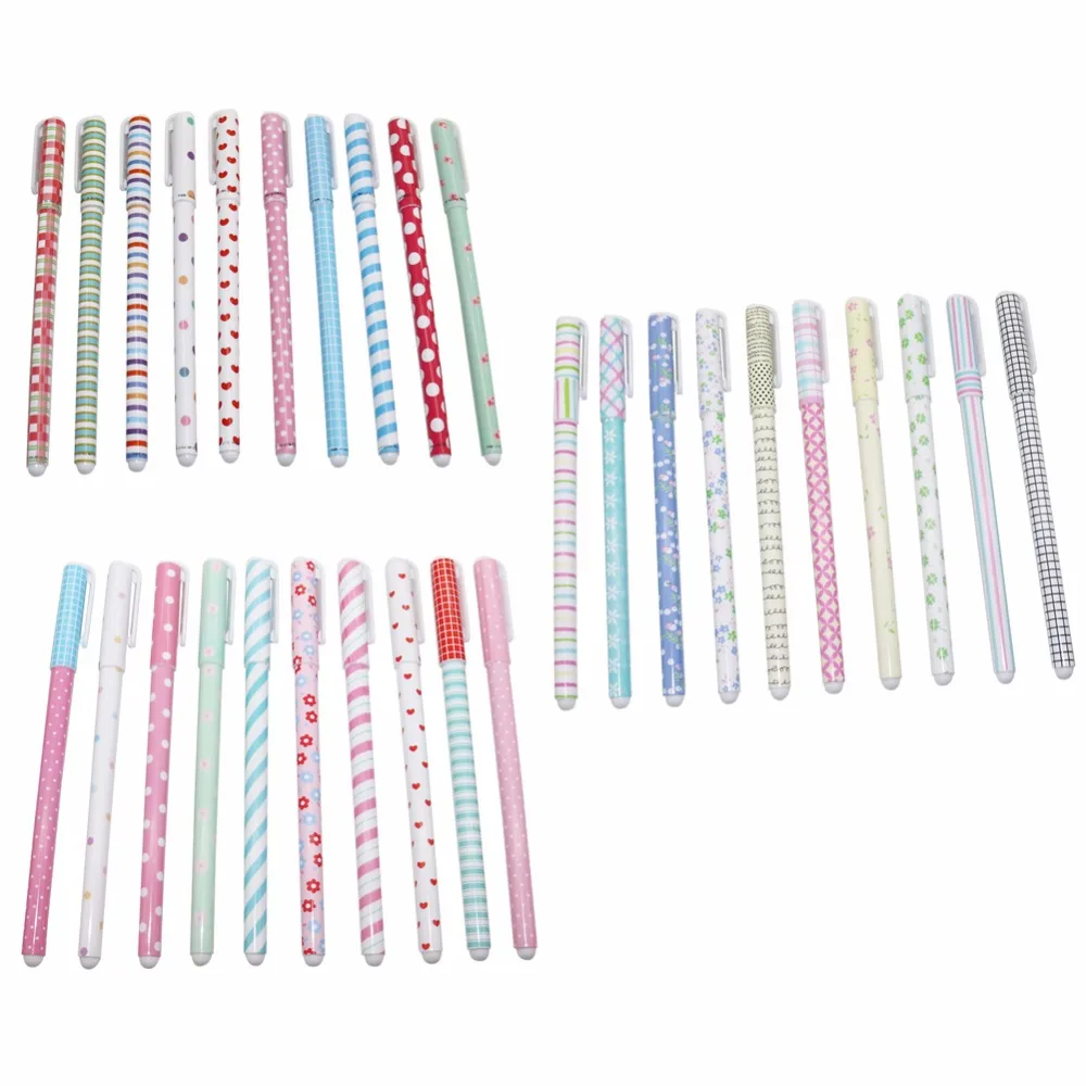 

10 Pcs Colored Pens Flower Gel Pen Cute Stationery Child Gift kawaii school supplies Office Material Drawing Pen