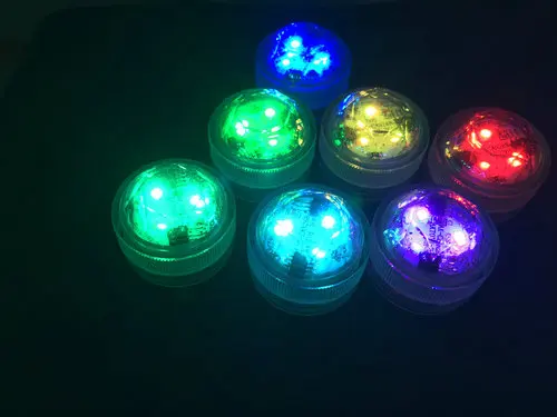 12 шт./лот супер яркий 3smd LED чай свет погружной светодиодный светодиодные фонари