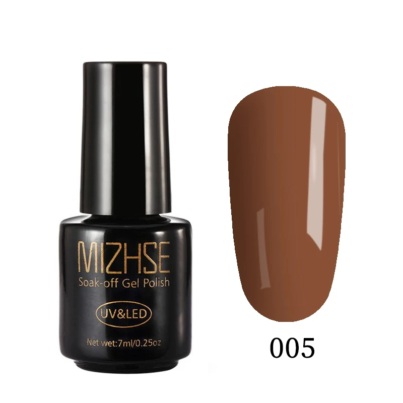 005 MIZHSE 7 мл УФ-гель для ногтей впитывающийся Гель-лак для ногтей Esmaltes гель УФ-светодиодный дизайн ногтей эмаль однофазный Гель-лак гибридный - Цвет: 005