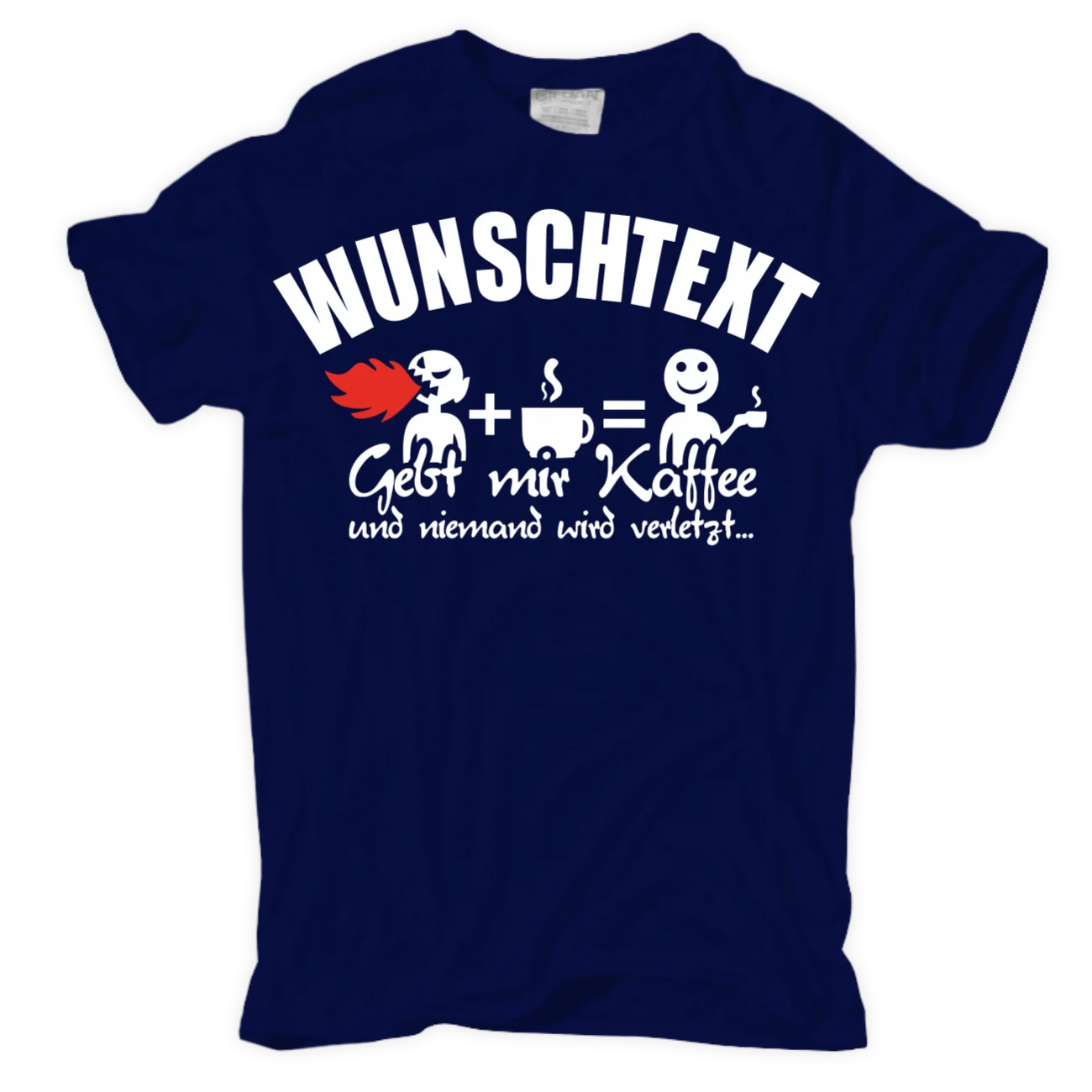 Футболка Gebt mir Kaffee WUNSCHTEXT Buro suchtig Behorde Beruf Geschenk Firma Chef | Мужская одежда