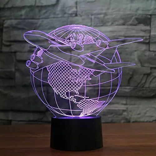 3D свет атмосфера фонари светодиодные лампы Ночник usb стол Lighitng Глобус Оптические
