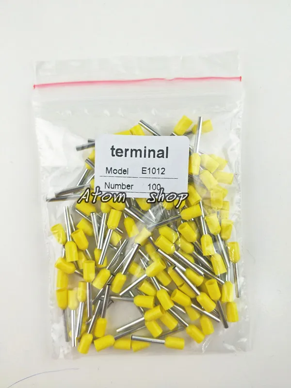  E1012 Тип трубки клеммные трубчатые терминала ПИН кода колодки оболочка иглы