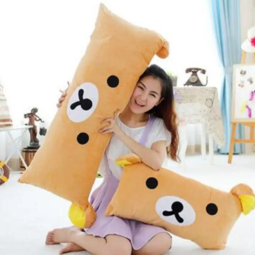Огромный Размеры 65 см & 95 медведь Rilakkuma Плюшевый игрушки подушки плюшевые Teddy Bear Eazy