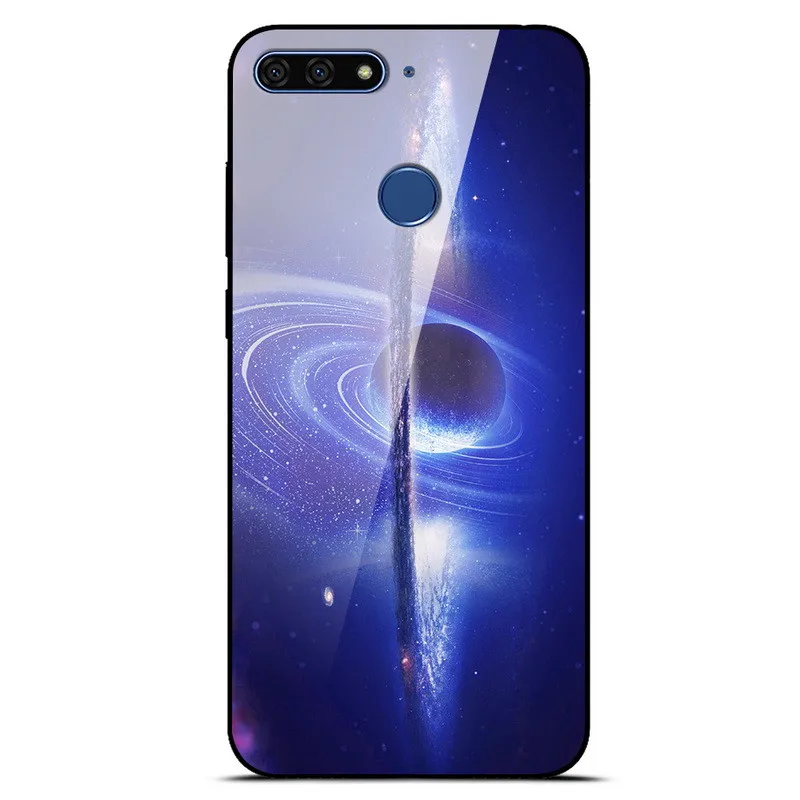as photo 57 Чехол из закаленного стекла для huawei Honor 7C 5,7 чехол Honor 7 C AUM-L41 Россия Твердый чехол для huawei Honor 7C чехол C7 TPU Рамка - Цвет: as photo 57