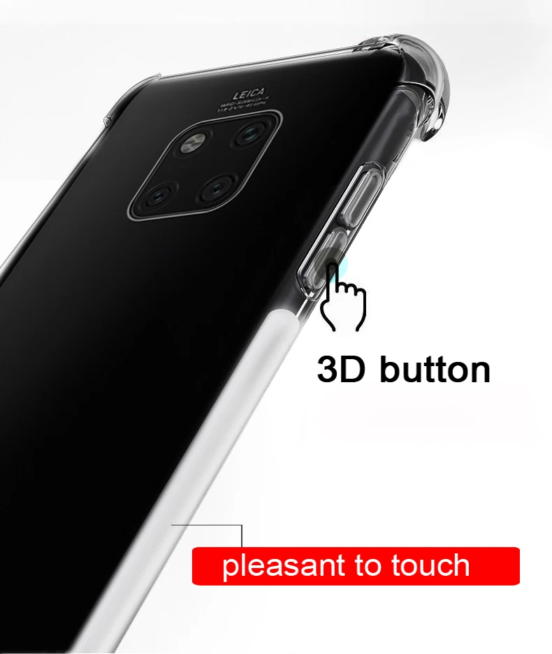Clear Soft Bumper Shockproof Cover Case For Huawei P30 Mate 20 Pro Lite 10 P20 Shell Air Cushion Silicone TPU armor coque |