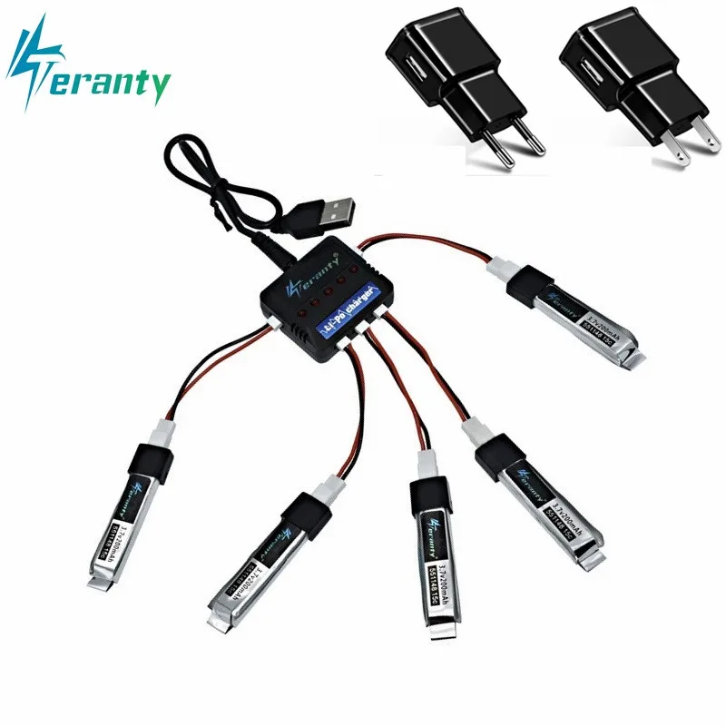 5 шт. Lipo batterty и 1 зарядное устройство для WLToys V911 F929 F939 батарея RC вертолет запчасти 3 7