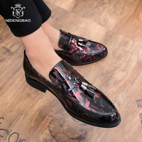 pointed casual shoes men loafers tassel shoes male good match night club slip on fashion shoes man flat summer mixed colors shoe