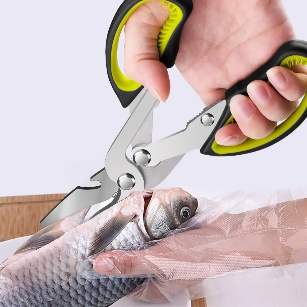 8 5 &quotтяжелые стальные кухонные ножницы мощные овощные куриные кости барбекю для