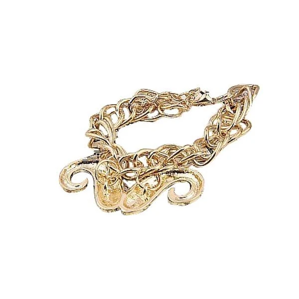 Cheapnium Fashion Beard Mustache Pattern Chain Bangle Bracelet|bangles lot|bangle bracelet holder standbangle gold |