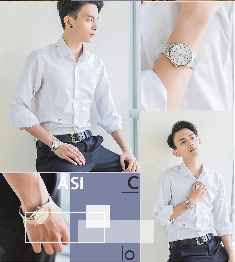 Casio Часы Стальной указатель простой бизнес календарь Мужские часы MTP-1183A-7A
