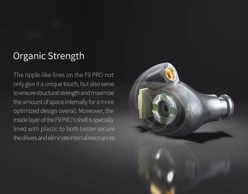 FiiO F9 Pro Triple Pilote Hybride наушники-вкладыши 1 synamic и 2 сбалансированных держателя арматуры