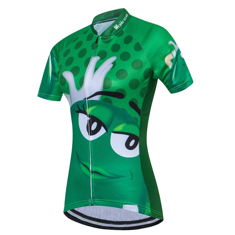 WEIMOSTAR Green Ropa Ciclismo Женская велосипедная Джерси с коротким рукавом одежда Bicicleta Maillot