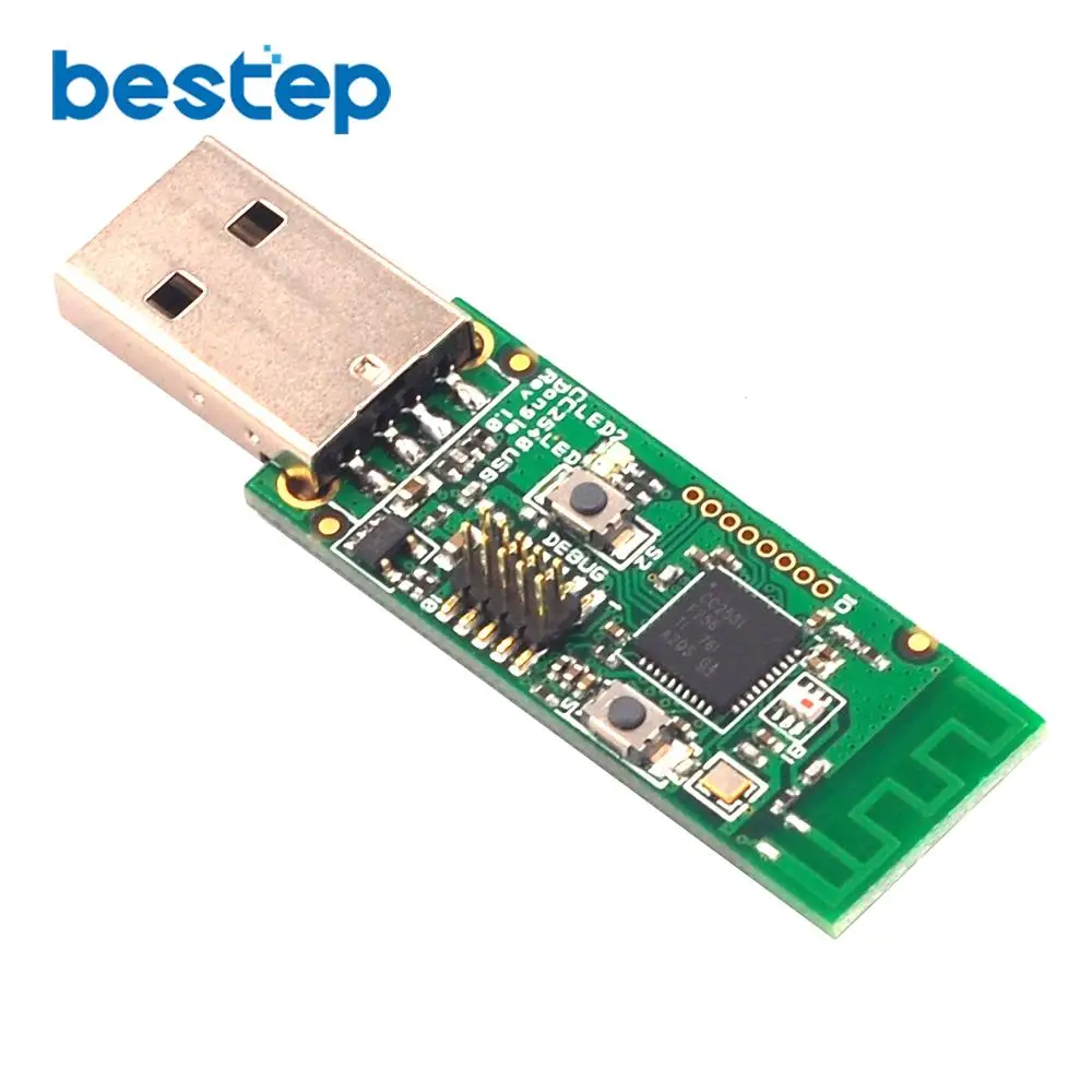 Wireless Zigbee CC2531 Sniffer Bare Board Packet Protocol Analyzer Module USB Interface Dongle Capture | Электронные компоненты