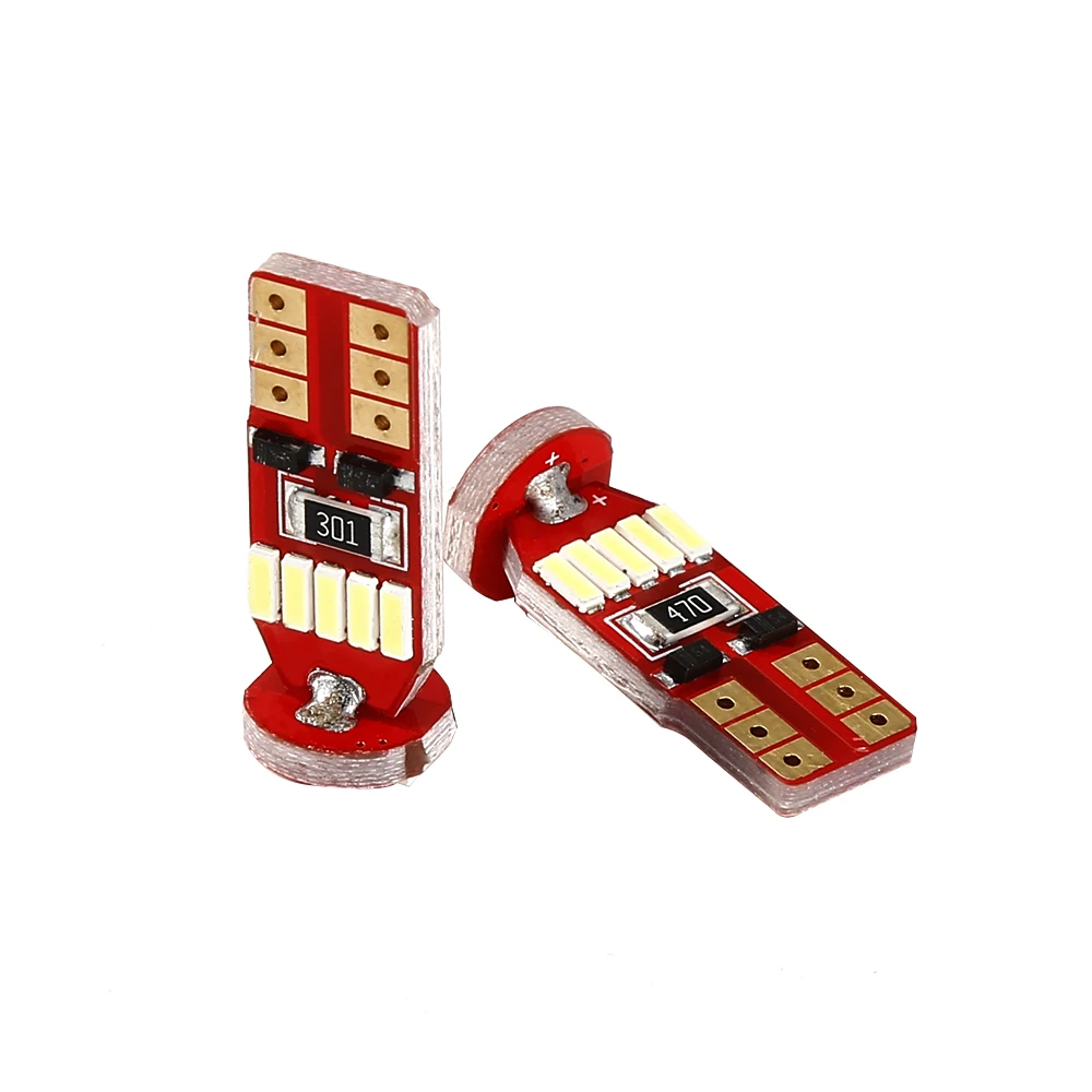 2 шт. T10 501 194 W5W светодиодный 4014 15 SMD Canbus автомобильный Smd светильник canbus