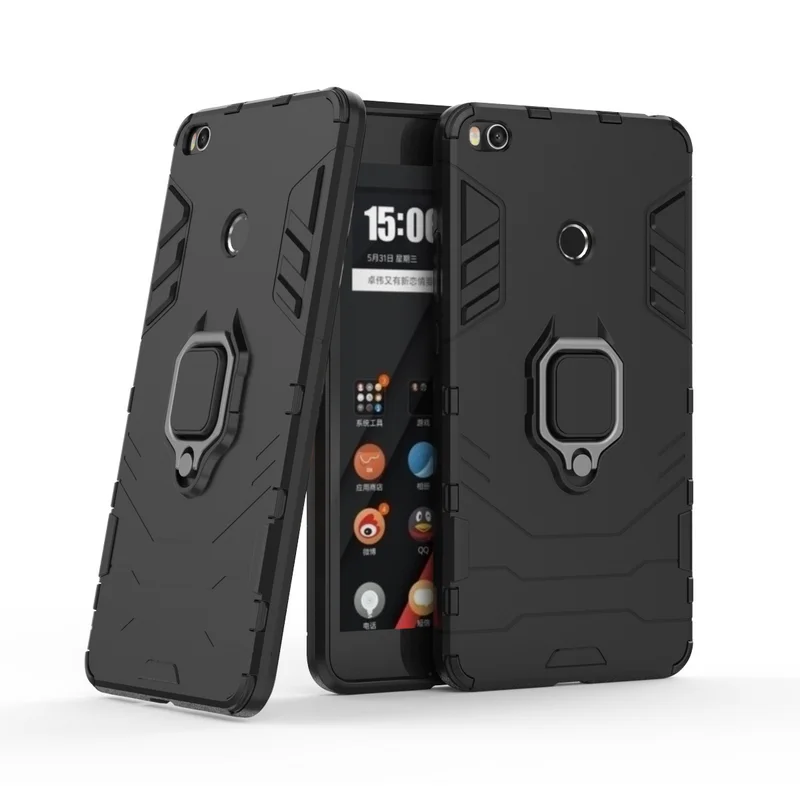 

Case For Xiaomi Mi Max 3 Cover max 2 case Soft + hard Shockproof Anti-Knock ring holder Back Cover Case for Mi Max 3 Mi Max3