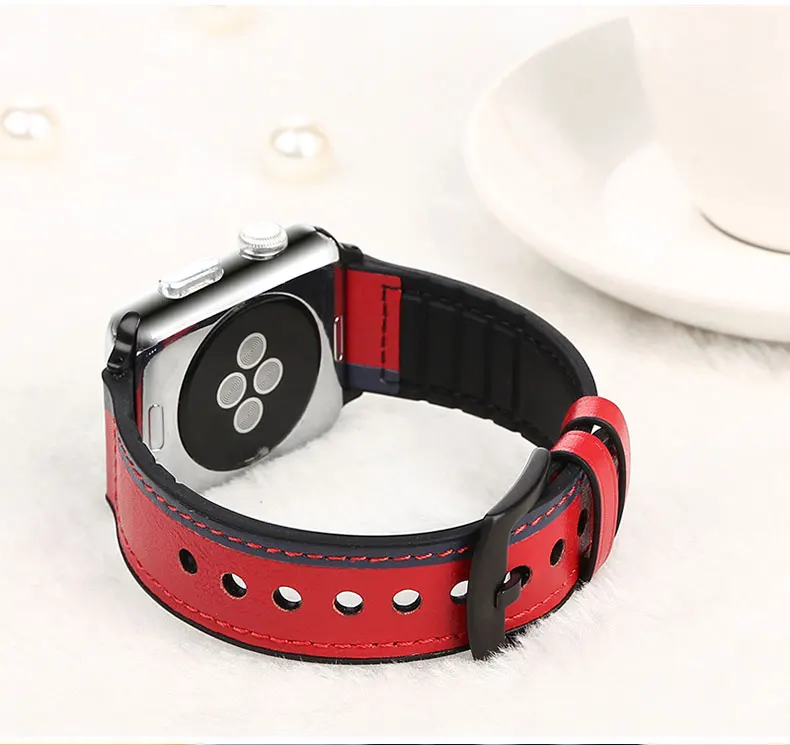 Силиконовые и натуральная кожа ремешок для apple watch, ремешок 42 мм, 38 мм, версия 4 5 44 мм 40 мм в едином положении во время занятий легкой атлетикой, наручных часов iwatch, ремешок для часов 5/4/3/2/1 Спортивный Браслет