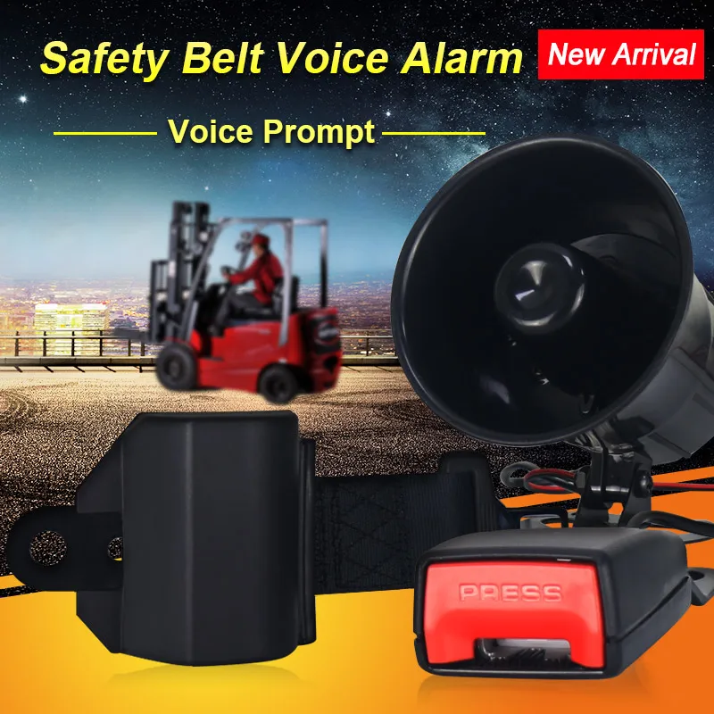 Погрузчик Ремень голосового оповещения Quick Release Выдвижной двойной пряжкой
