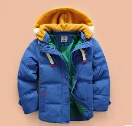 

Hot sales 2018 Children Coats 4-10 T Children Winter Warm Clothing Children Casual Warm Hooded Jacket For Kids Solid Warm Coats