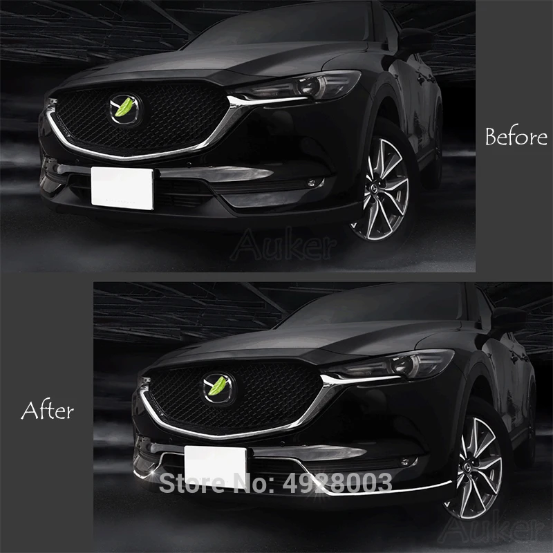 Для- Mazda CX-5 CX5 KF CX-8 автомобиля передний Нижний Бампер литьевая решетка отделка украшения наклейки крышка аксессуары стиль