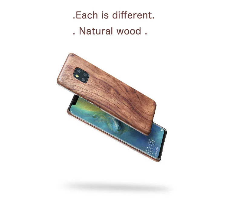 

Natural Wood Thin phone case FOR Huawei Mate 20 PRO Mate 20 case cover Bamboo/Walnut/Rosewood/Black ice wood shell (Real wood)