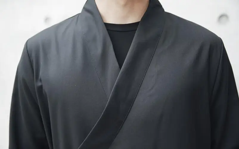 Мужской новый модный оригинальный винтажный кардиган Hanfu с длинным рукавом