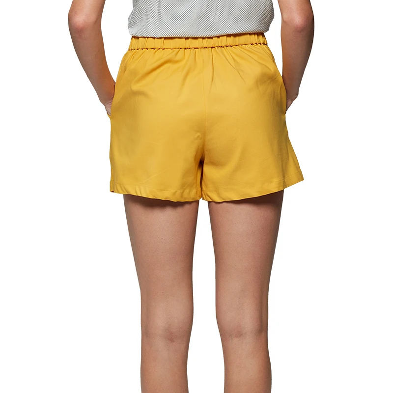 Женские шорты на кнопках с эластичной талией для офиса лето GLO STORY 2019|Женские