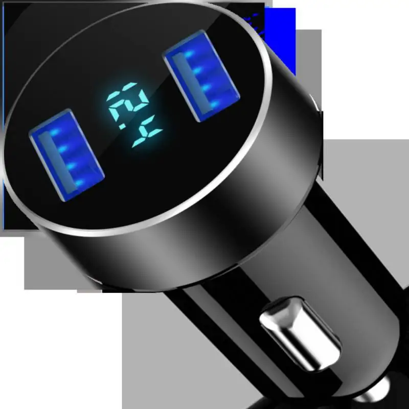 Автомобильное зарядное устройство с двойным USB 5V 3.1A быстрое светодиодный дисплей