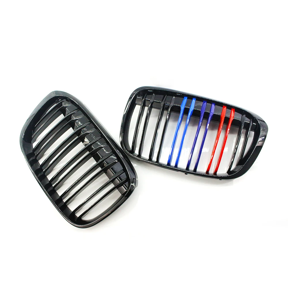 2 шт. M Color автомобильный передний капот решетка для почек гриль BMW X1 F48 F49 2016 2017 авто