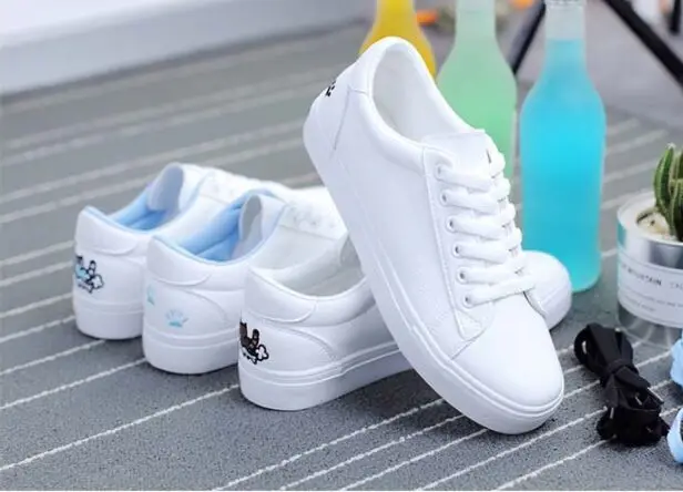 ONKE White Walking Shoes Woman Sneakers Flat Spring Summer Leather Women 2019 walking shoes women gym | Спорт и развлечения