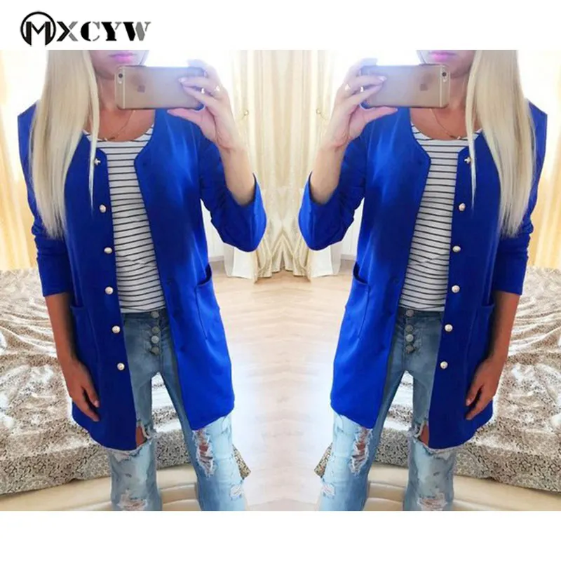 Women's Cardigan Fashion Casual Loose Long Sleeves Lady'S Sweater Jacket Solid Knitting Top Pull Female Clothes Cardigans |
